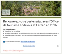 Formulaire renouvellement partenariat 2026