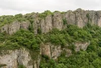 Escalade sur falaise Labeil - Au Rocher des Esclops &copy; Vincent BARTOLI - CC Lod&eacute;vois et Larzac