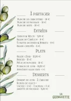 Carte Guinguette &copy; LA GUINGUETTE DES SALCES