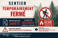 Affiche fermeture incendie &copy; CCLL
