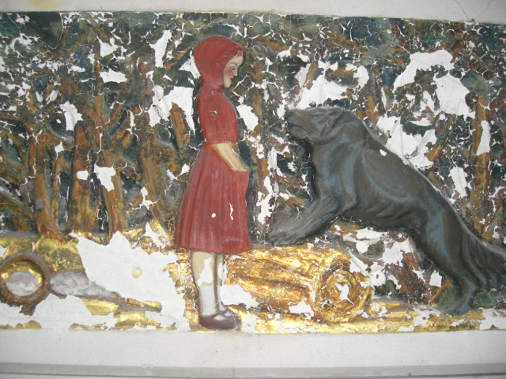 Détail de la cheminé monumentale de Paul Dardé