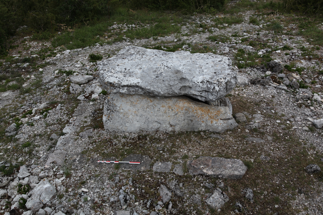 Dolmens : ces sépultures collectives (vers – 3500 ans) sont nombreuses dans la région.