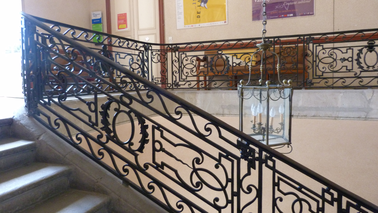 Ancien Palais Episcopal - Ferronnerie de la rambarde de l&#039;escalier Louis XV