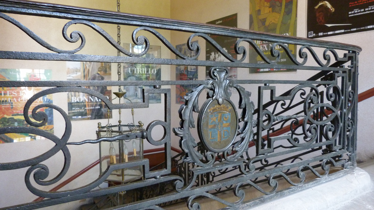 Ancien Palais Episcopal - Ferronnerie de la rambarde de l&#039;escalier Louis XV